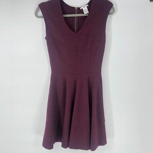 Bar III Maroon Burgundy Wine Career Dress